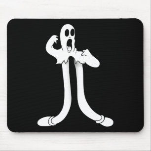 The Clown Ghost Splits Blackwork Mouse Pad