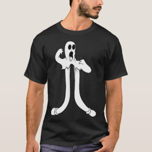 The Clown Ghost Splits Blackwork  T-Shirt