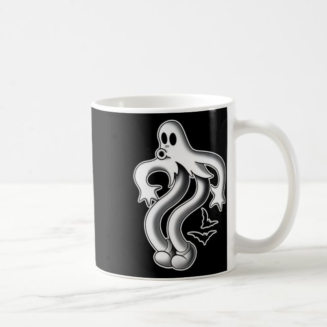 The Clown Ghost Spooky Bats  Coffee Mug (Right)