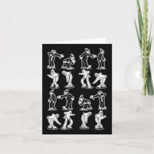The Clown Ghost Spooky Two Step Dance Card