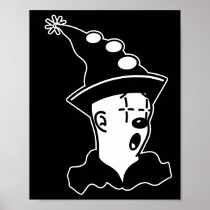 The Clown Ghost Surprised  Poster