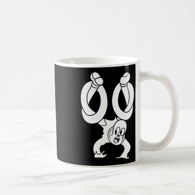 The Clown Ghost Twisted Blackwork  Coffee Mug (Right)