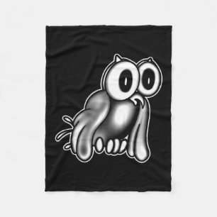 The Clown X Owl Ghost X Vintage Cartoon Fleece Blanket