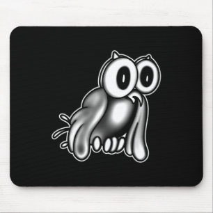 The Clown X Owl Ghost X Vintage Cartoon Mouse Pad