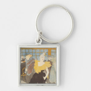 The Clownesse in the Rouge, 1897 Key Ring
