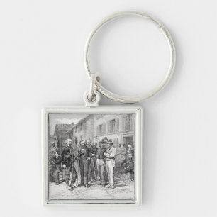 The Club Room of Zermatt in 1864, from 'The Ascent Key Ring