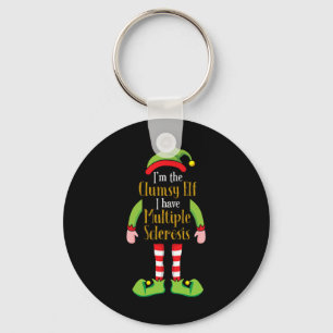 The Clumsy Elf Christmas Multiple Sclerosis Ms S  Key Ring