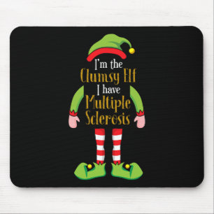 The Clumsy Elf Christmas Multiple Sclerosis Ms S Mouse Pad
