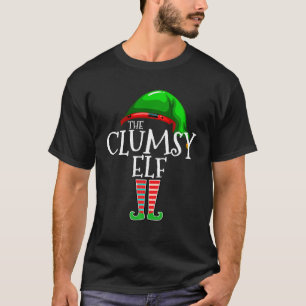The Clumsy Elf Family Matching Group Christmas Gif T-Shirt