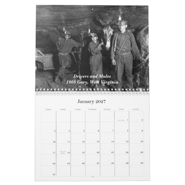 The Coalfields Coal Miner 2011 Calendar (Jan 2027)