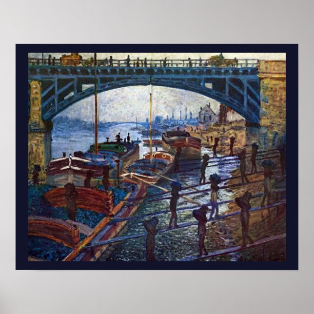 The Coalmen by Claude Monet Poster (Front)