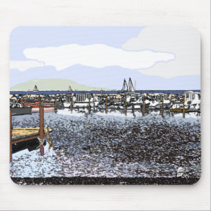 The Coast, Marseillan South of France Mouse Pad