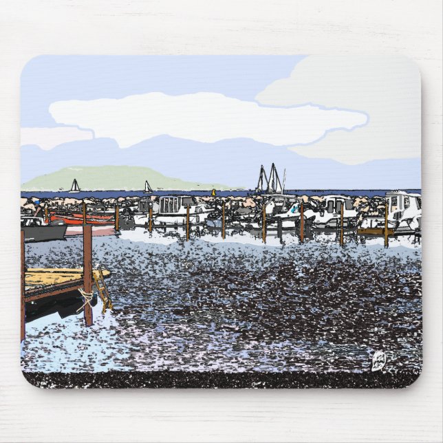 The Coast, Marseillan South of France  Mouse Pad (Front)