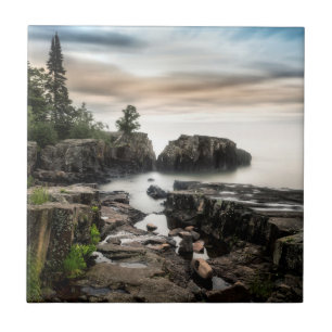 The Coast of Lake Superior Minnesota Ceramic Tile