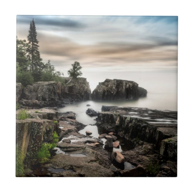 The Coast of Lake Superior | Minnesota Ceramic Tile (Front)