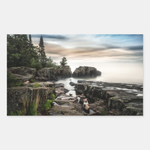 The Coast of Lake Superior   Minnesota Rectangular Sticker