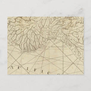 The Coast of New Spain from Neuva Postcard