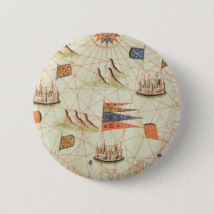 The Coast of Tunisia and the Gulf of Gabes 6 Cm Round Badge
