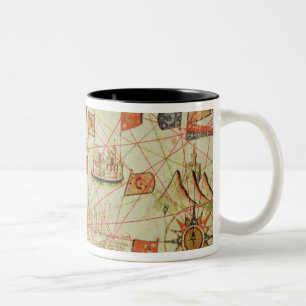 The Coast of Turkey and Cyprus Two-Tone Coffee Mug