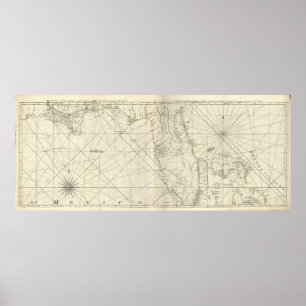 The coast of West Florida and Louisiana. [1775] Poster