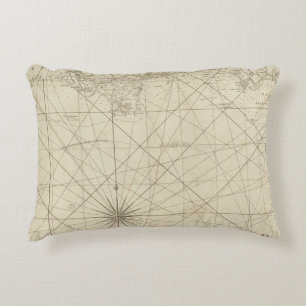 The Coast of West Florida and Louisiana Decorative Cushion