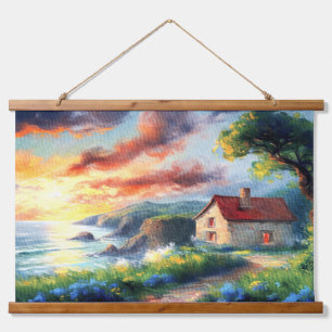 The Coastal Cottage Hanging Tapestry