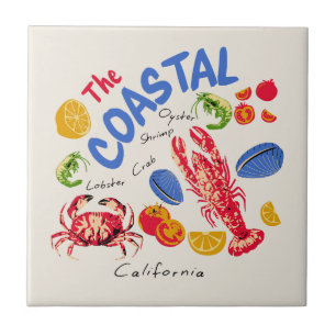 The Coastal Seafood Market Ceramic Tile