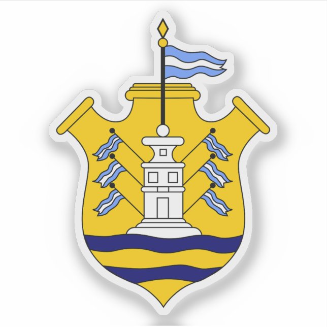 The coat of arms of Cordoba, Argentina (Front)