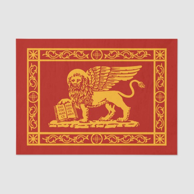 The Coat of Arms of Venice, Italy Tissue Paper (Front)