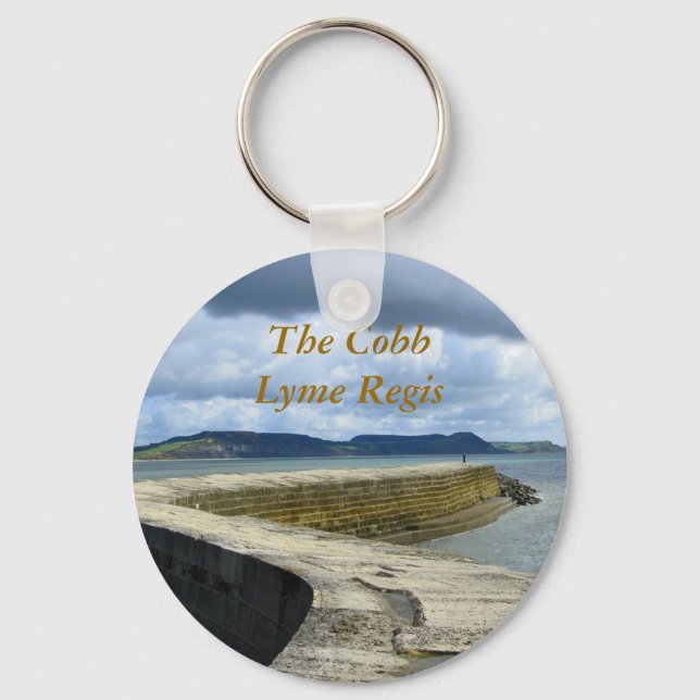 The Cobb, Lyme Regis Key Ring (Front)
