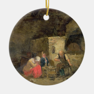 The Cobbler's (oil on panel) (pair of 134462) Ceramic Tree Decoration