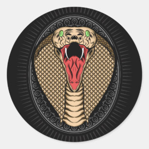 The Cobra Head Classic Round Sticker