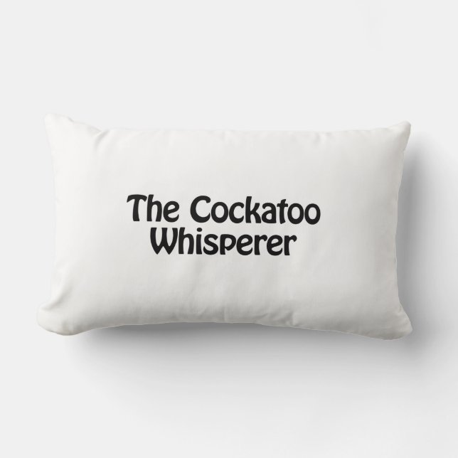 the cockatoo whisperer lumbar cushion (Front)