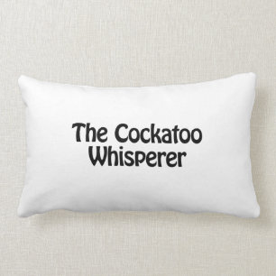 the cockatoo whisperer lumbar cushion