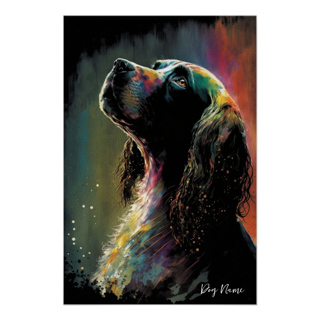 The Cocker Spaniel Dog - Composition 005 Poster (Front)
