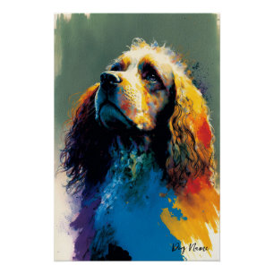 The Cocker Spaniel Dog - Composition 007 Poster