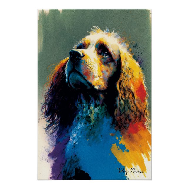 The Cocker Spaniel Dog - Composition 007 Poster (Front)
