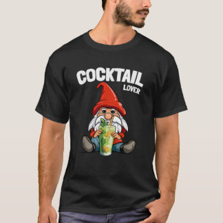 The Cocktail Lover Gnome funny matching family Chr T-Shirt