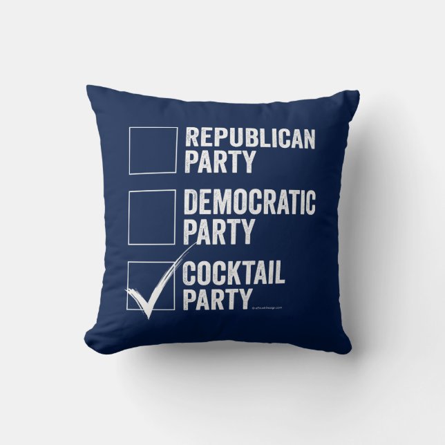 The Cocktail Party Cushion (Front)