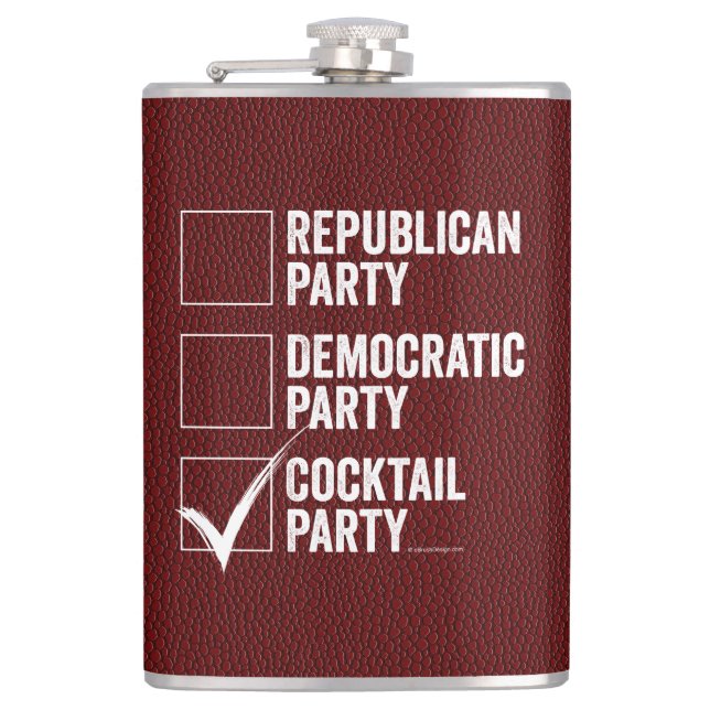 The Cocktail Party Hip Flask (Front)
