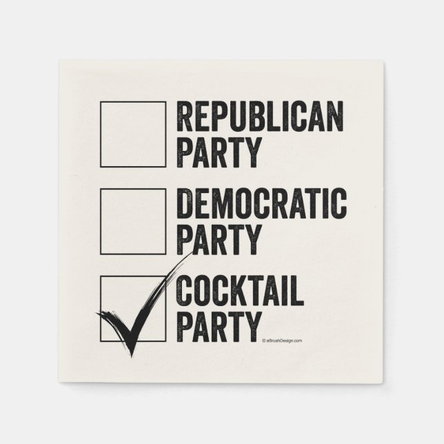 The Cocktail Party Napkin (Front)