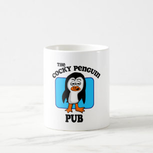 The Cocky Penguin Pub Coffee Mug