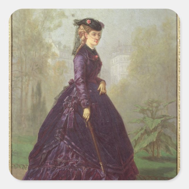 The Cocodette, 1867 Square Sticker (Front)