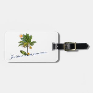 The coconut trees luggage tag