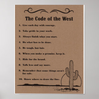 The Code of the West Poster