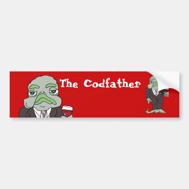 The Codfather Bumper Sticker (Front)