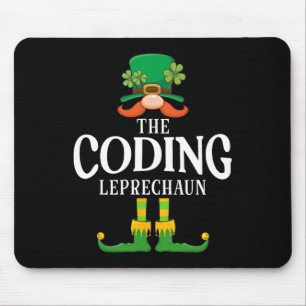 The Coding Leprechaun St Patricks Day Matching Mouse Pad