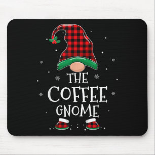 The Coffee Gnome Xmas Family Matching Plaid Christ Mouse Pad