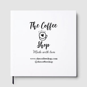 The coffee shop and website social media business  guest book
