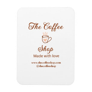 The coffee shop and website social media business magnet